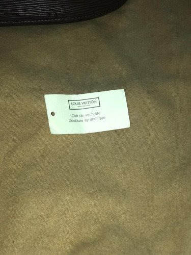 Louis Vuitton Brown Epi Sac Verseau Dark brown Leather ref.910714 - Joli  Closet