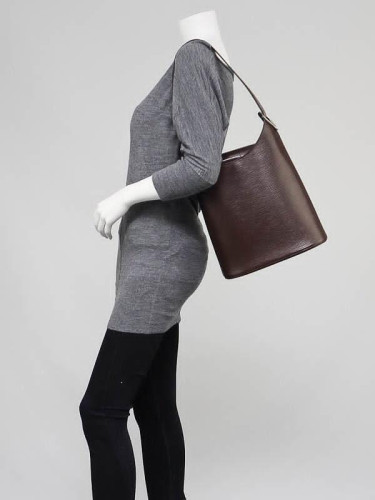 Louis+Vuitton+Verseau%C2%A0Shoulder+Bag+Small+Brown+Leather for