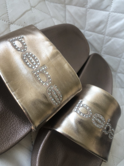 Bebe slides rose online gold