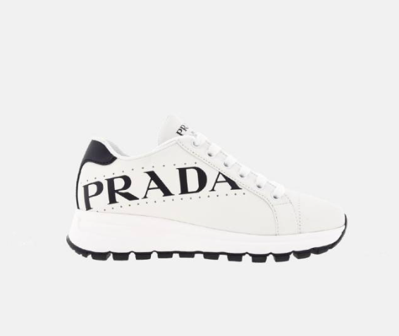 ExBrands- Prada Sneakers Piel Donna Vitello Soft Blanco