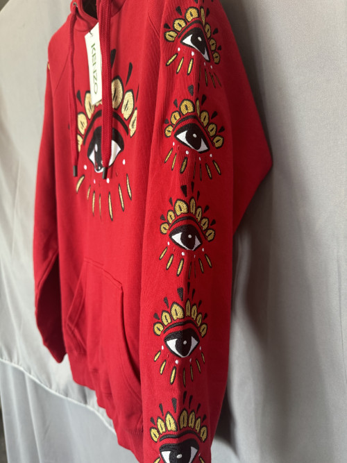 ExBrands Kenzo eye Hoodie In Red